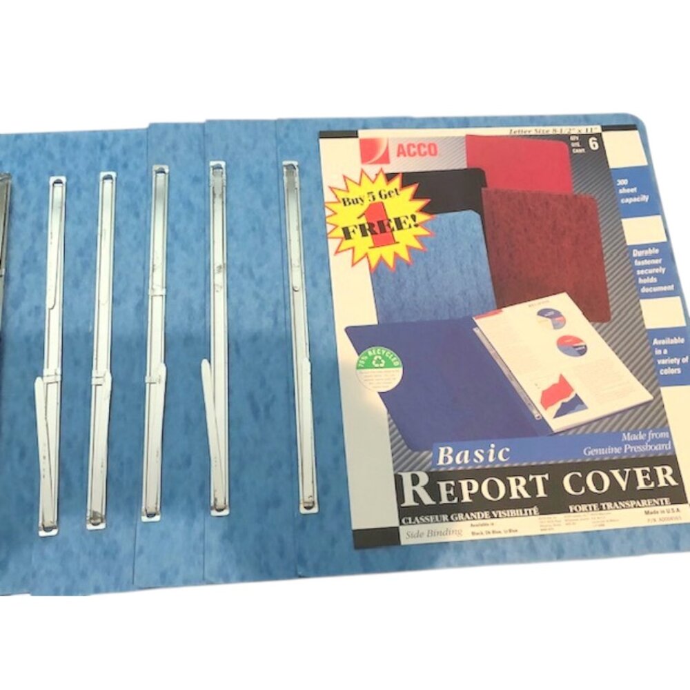 ACCO Pressboard Report Covers Light Blue (6)